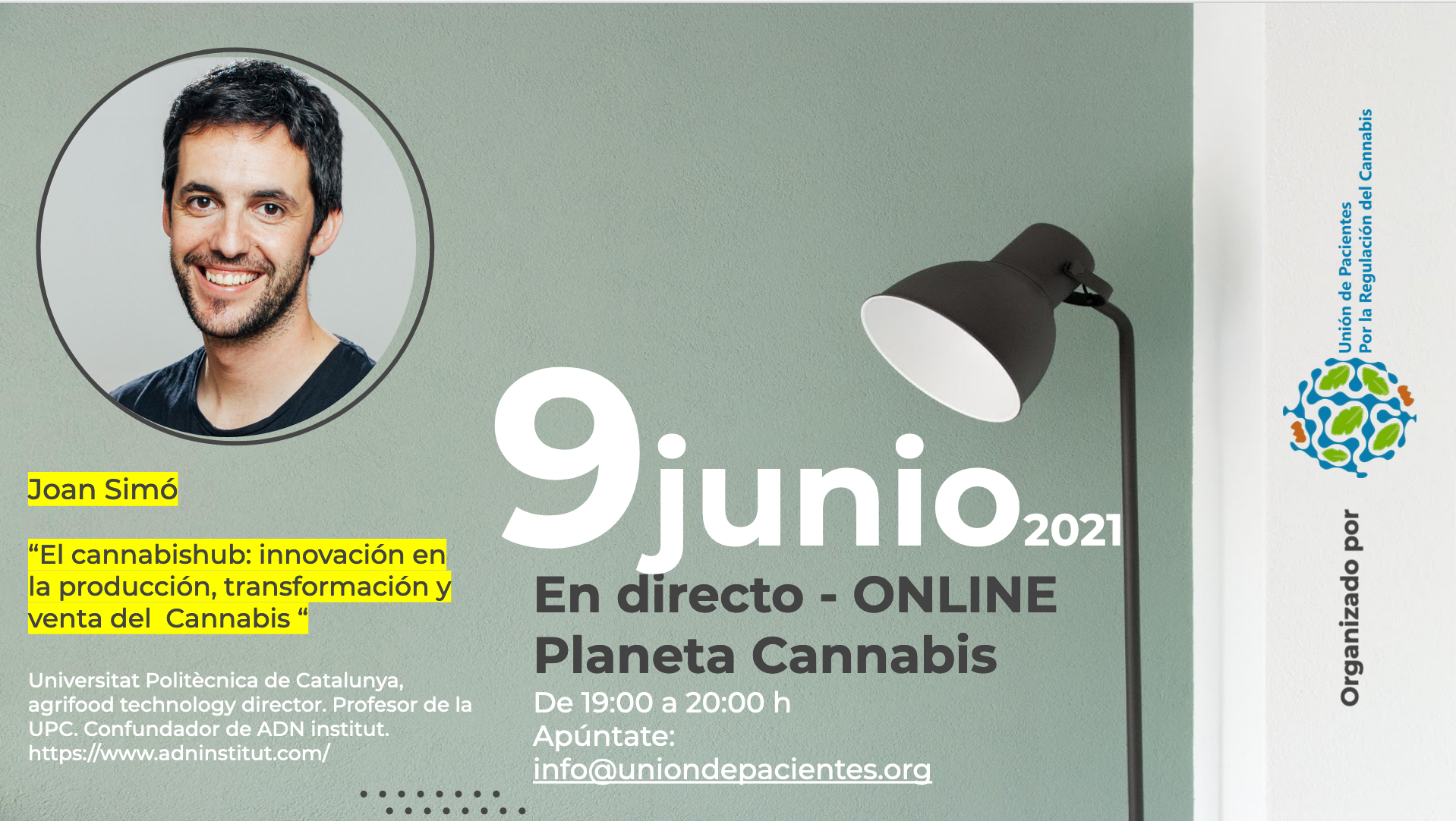 La UPC i el Cannabis Hub, explicat el passat juny 2021 en una de les sessions Planeta Cannabis - UPRC